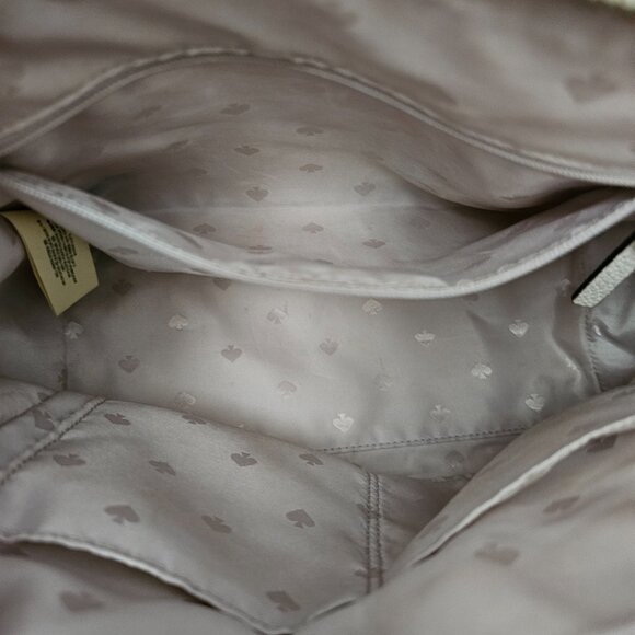 Kate Spade Naomi Pebble Leather Small Satchel Off White Tassel Shoulder Bag COA - Picture 3 of 13